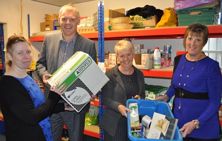 Council and catering suppliers team up for foodbank boost