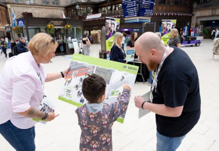 Representatives from Avanti West Coast interacted with people at stations along the West Coast Main Line on the topic of vulnerable children.