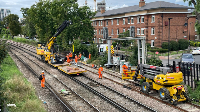 Some of the 116 new digital signals being commissioned near Kew Bridge