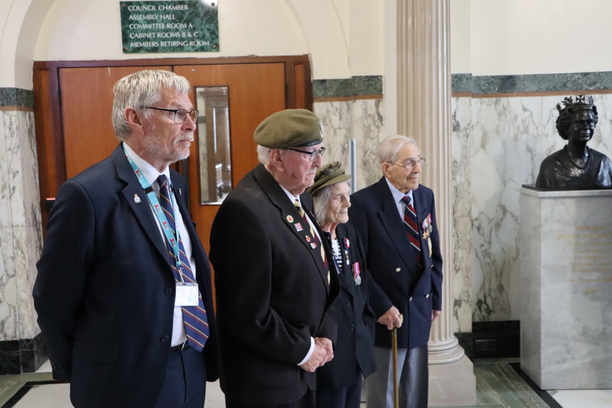 Veterans with Cllr Gary Kniveton