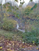 Road drainage and accumulated sediment at the Keep balancing pond: Road drainage and accumulated sediment at the Keep balancing pond