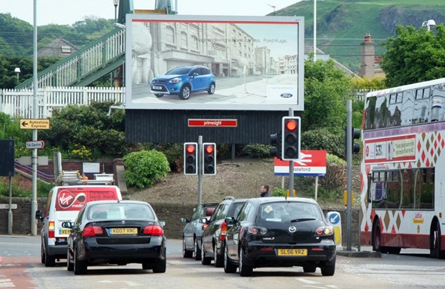 Roadside advertising Slateford Road, Edinburgh: Roadside advertising Slateford Road, Edinburgh