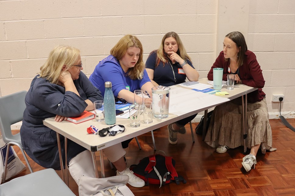 Group discussion about a Cotswold Food Network Cotswold District