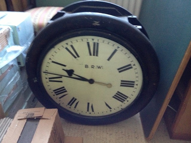 Severn Bridge Junction signal box clock