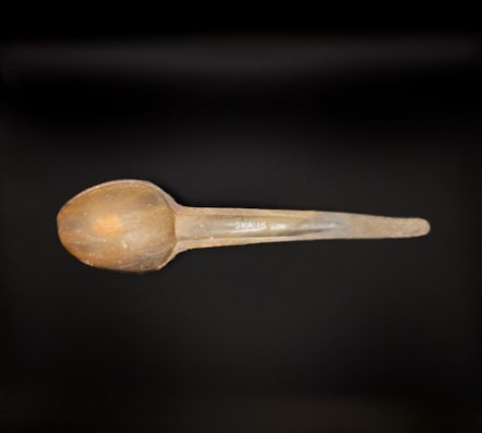 Late 19th century horn spoon from Dunvegan, Skye