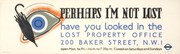 Poster; Perhaps I'm not lost, by Beath (John M Fleming), 1936 (C) TfL from London Transport Museum's collection: Poster; Perhaps I'm not lost, by Beath (John M Fleming), 1936 (C) TfL from London Transport Museum's collection