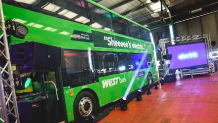 One of the new electric buses in Weston-super-Mare @JonCraig Photos