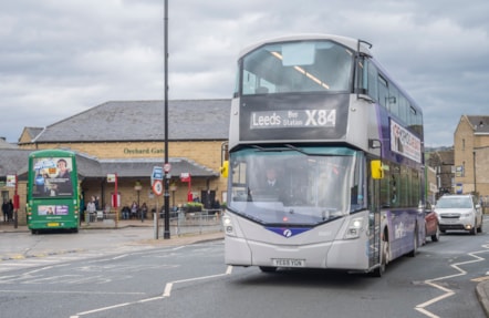 X84 leaves Otley bus station 2