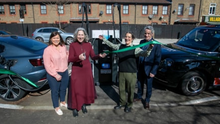 Mayor Woodley and Cllr Sarah Young with Suzanne Ward and Francis O’Donnell from ESB