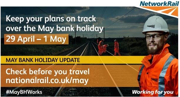Passengers in the south east of England are advised to check before they travel this early May bank holiday: CBYTEarlyMay