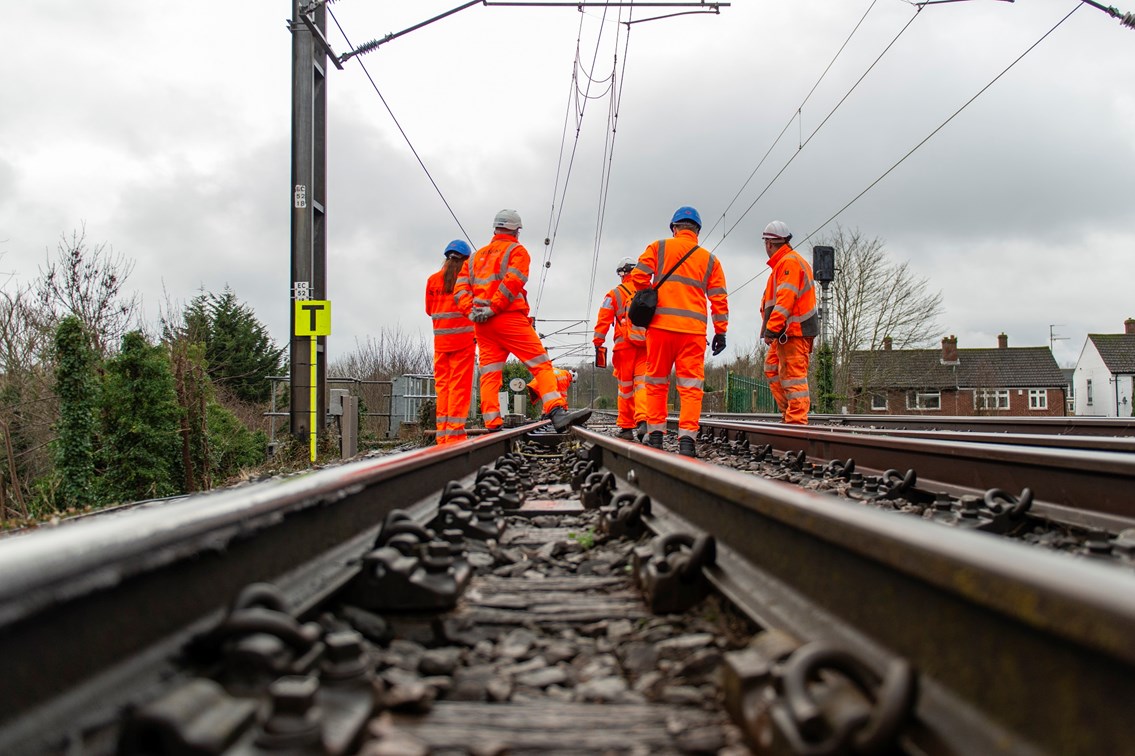 Engineers work on ECDP between Welwyn and Hitchin, Network Rail (2) R