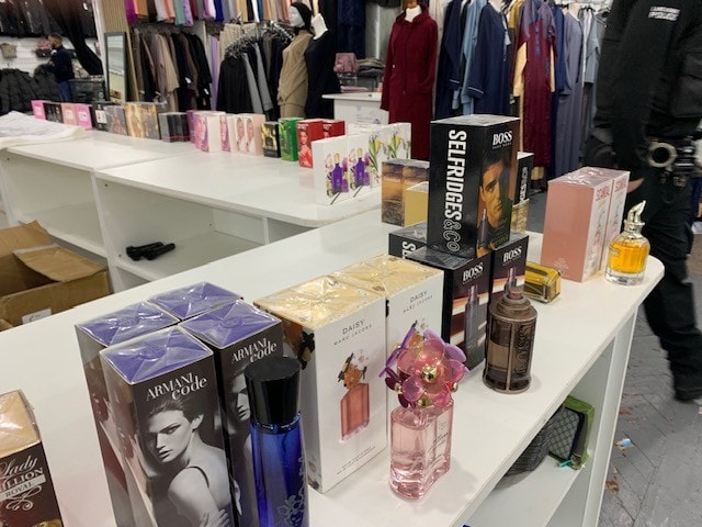 Some of the items seized in Accrington