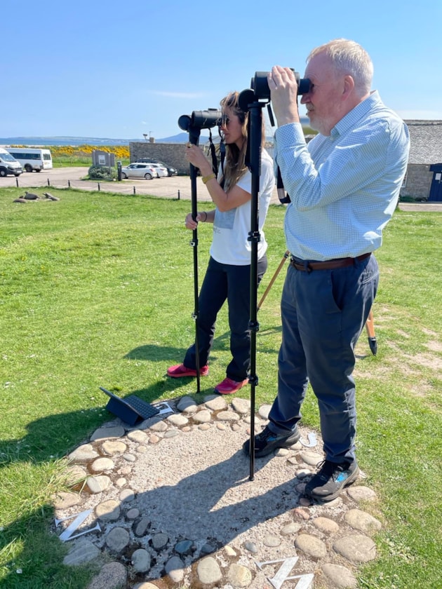 SMEEF - Whale and Dolphin Conservation - Shorewatch at Spey Bay - 15 May 2024 - Free use photo