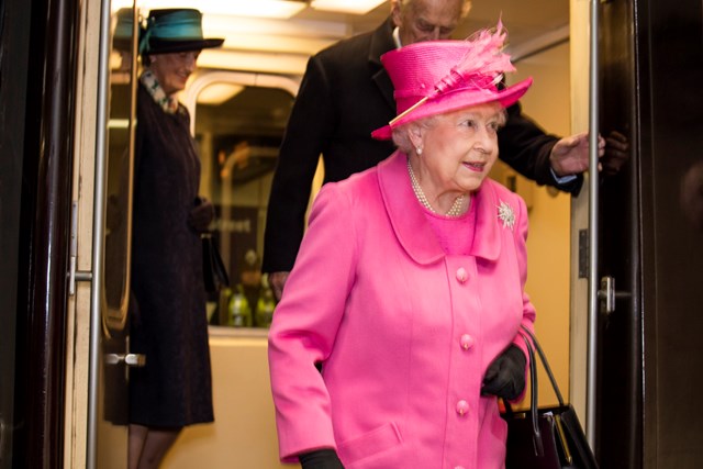 Her Majesty The Queen reopens redeveloped Birmingham New Street station: Her Majesty The Queen at Birmingham New Street