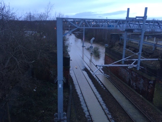 Rail passengers in South Yorkshire urged to check before travelling tomorrow as severe flooding closes railway line in Rotherham 1