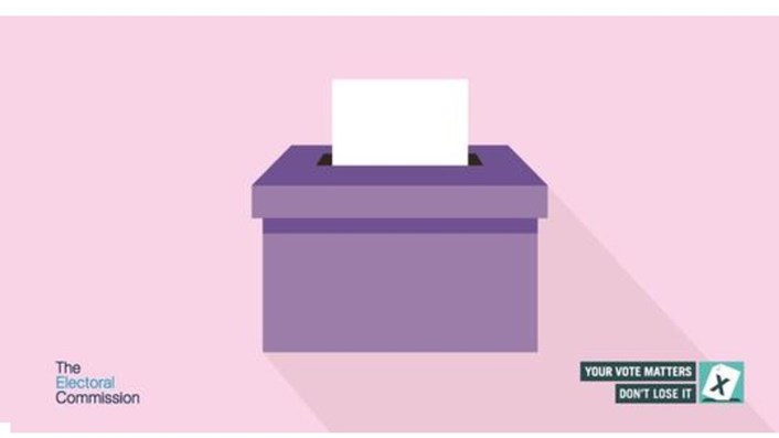 Elections ballot box for newsroom