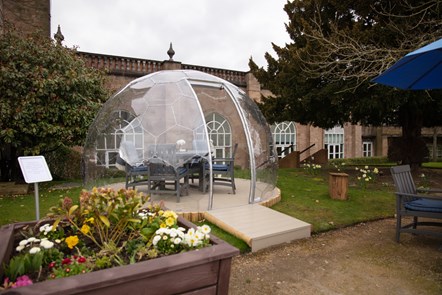 Nidd Hall Hotel Grounds Dining Pods