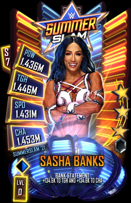 WWE SuperCard S7 SummerSlam 2021 Sasha Banks