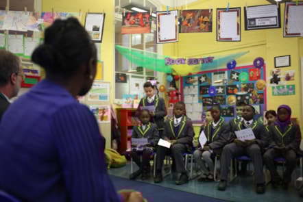 Deputy Mayor Bramble heard a presentation from school children