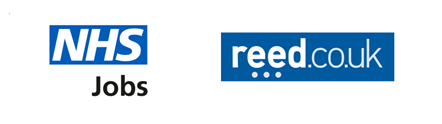 NHS Jobs and Reed logos 2