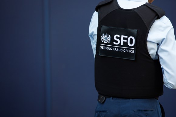 Three arrested in first Serious Fraud Office searches of 2023: SFO stab vest logo