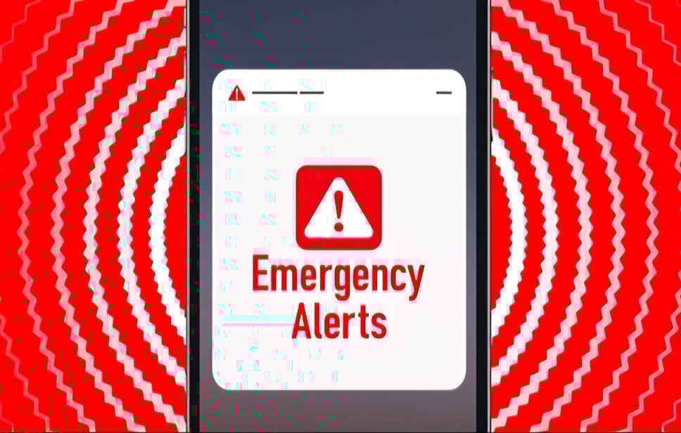 Emergency alert test