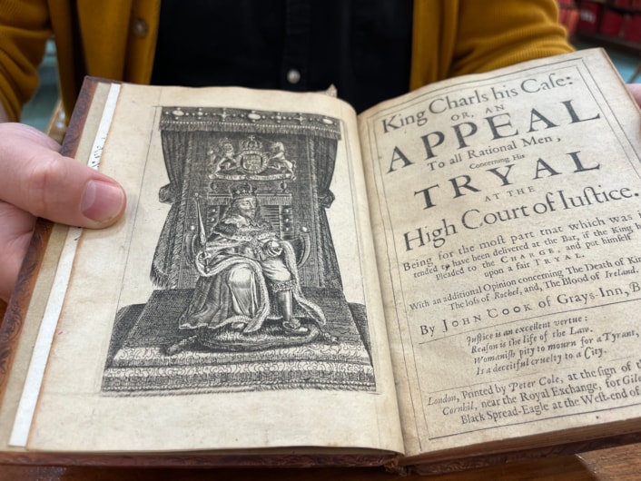 Battle books event: The centuries-old court report from the infamous trial of King Charles I, which will be revealed later this month during a fascinating event in Leeds.
The remarkable book was created more than 360 years ago, and recounts in exhaustive detail the unprecedented week-long trial in 1649, which saw the King convicted of tyranny and treason and sentenced to death in the aftermath of the English Civil War.