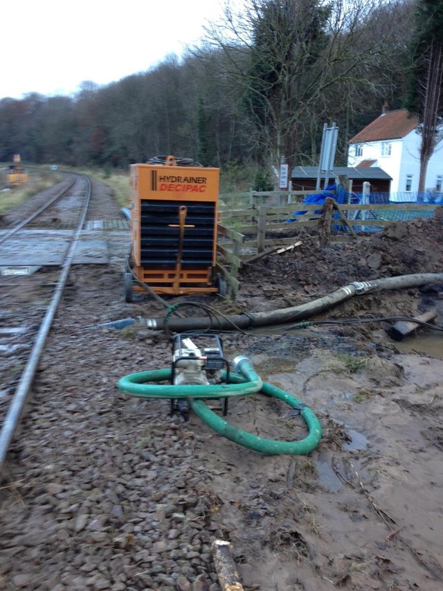 after flooding at Ruswarp: 26 and 27 November 2012