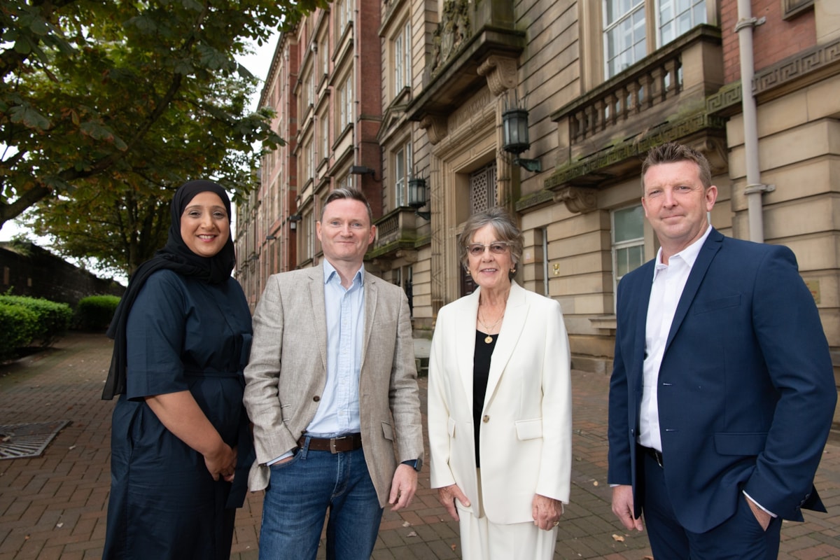 Firoza Ismail, Mark Gibbons, Cllr Carole Haythornthwaite and Warren Lunt