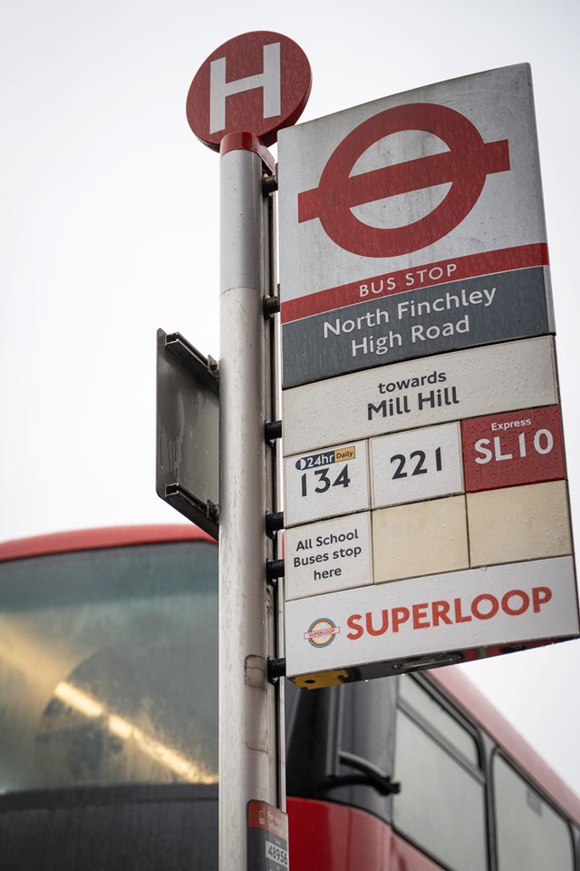 TfL Image - Superloop SL10 stop sign