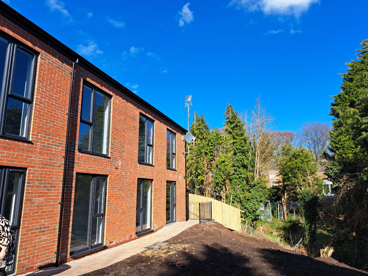 The rear of the new supported living apartments at Mornington Road in Preston