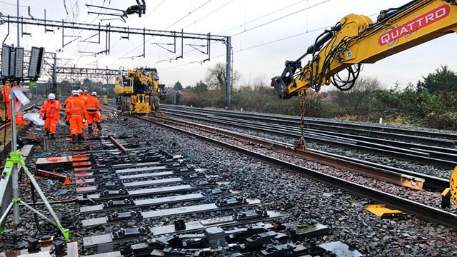 Switches and crossings renewal at Wembley