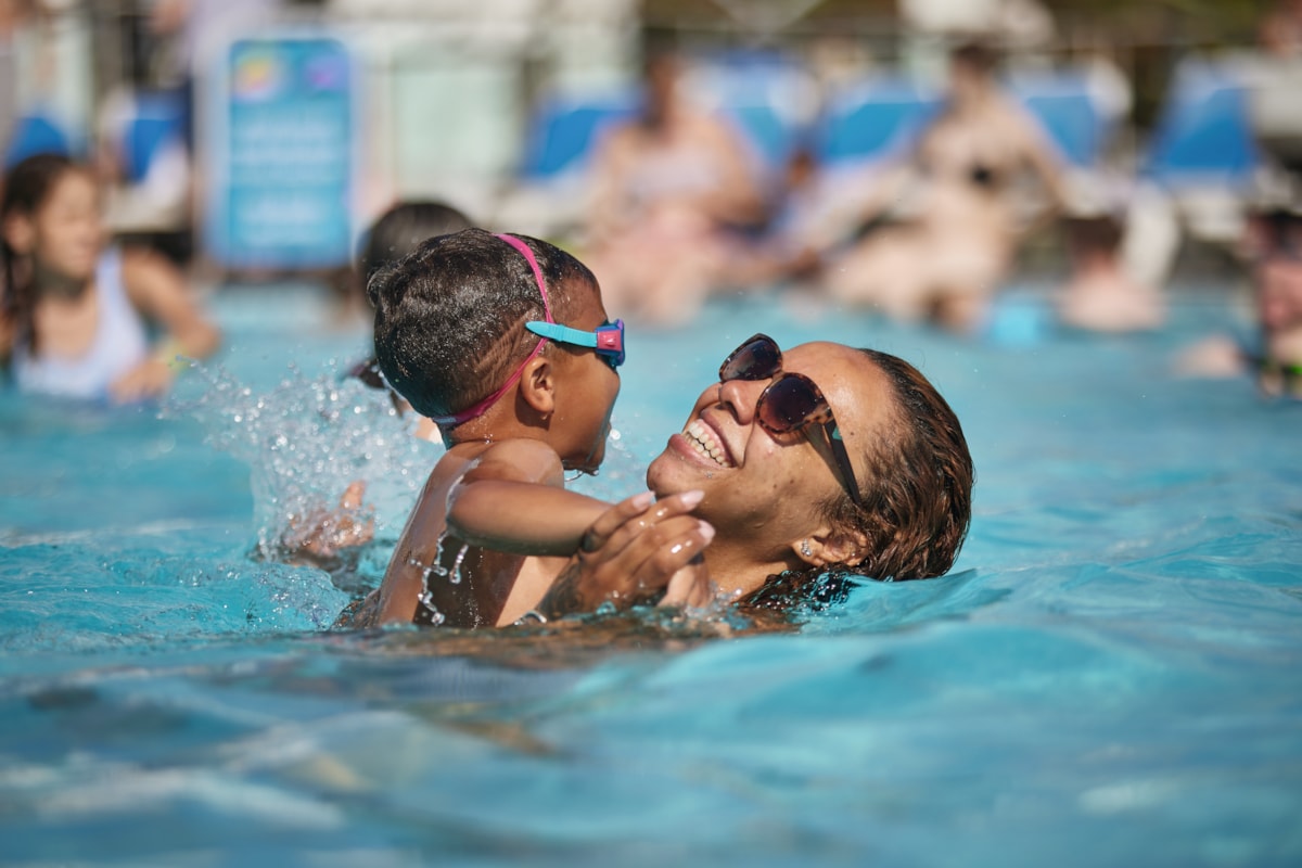 Pool fun at Church Farm