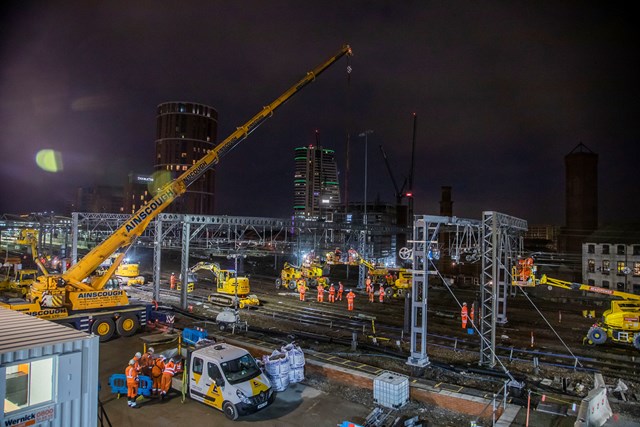 Work taking place overnight at Leeds station