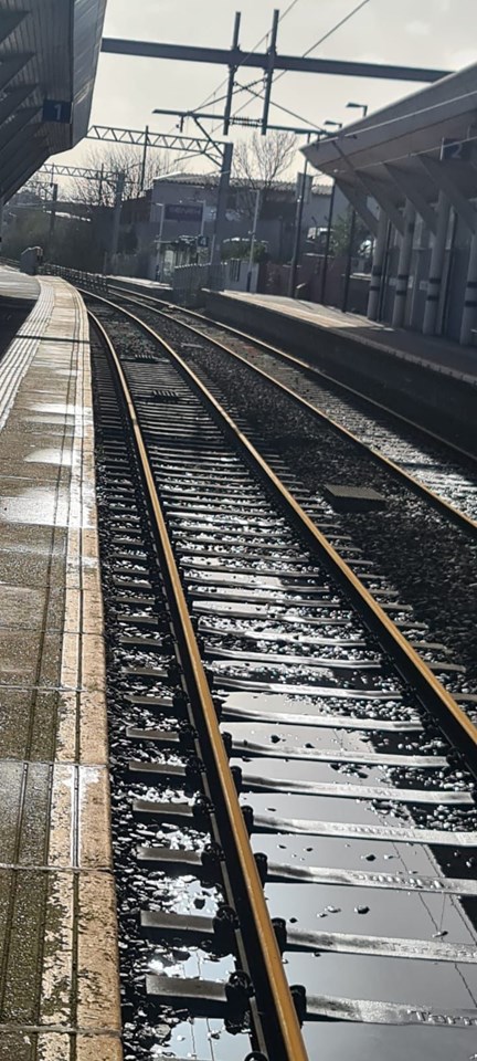 Rotherham Central station set to reopen tomorrow after Storm Franklin flood: Rotherham Central station set to reopen tomorrow after Storm Franklin flood (Photo taken 21 February 2022)