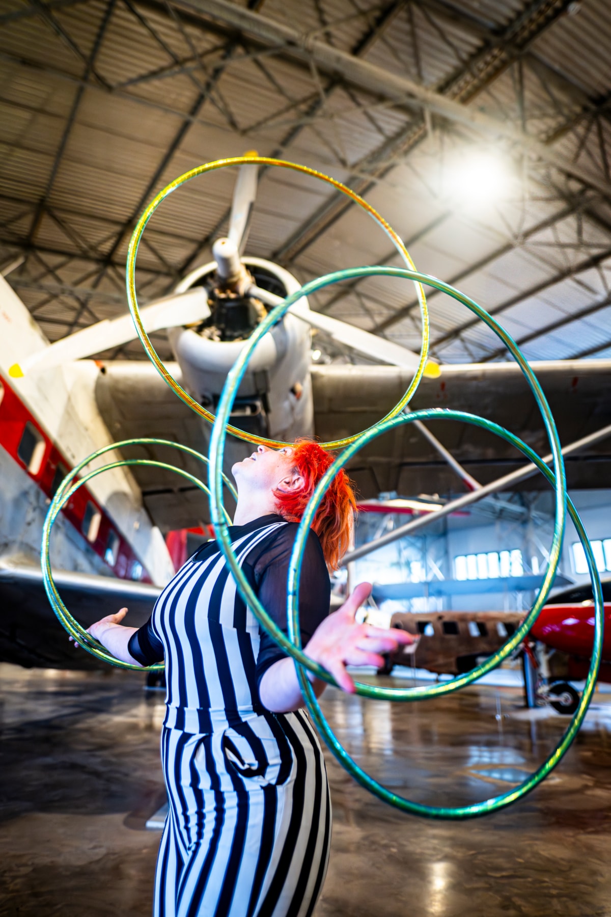 Kat Borrowdale from Think Circus at the National Museum of Flight. Photo © Andy Catlin (5)
