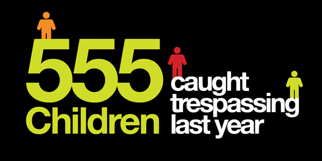 Alarming rise in railway trespass in the north west: Trespass campaign Apr 17 - 555-Children