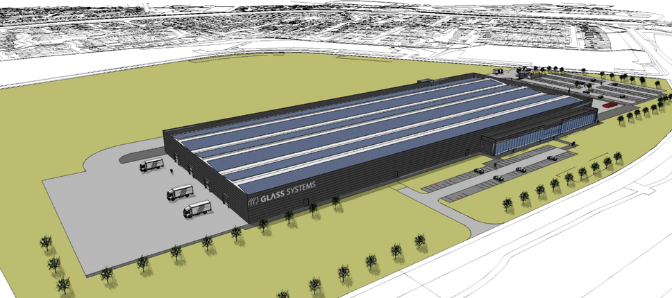 Glass Systems Limited Baglan Industrial Estate artist impression March 2023 Copyright Glass Systems Limited 2023