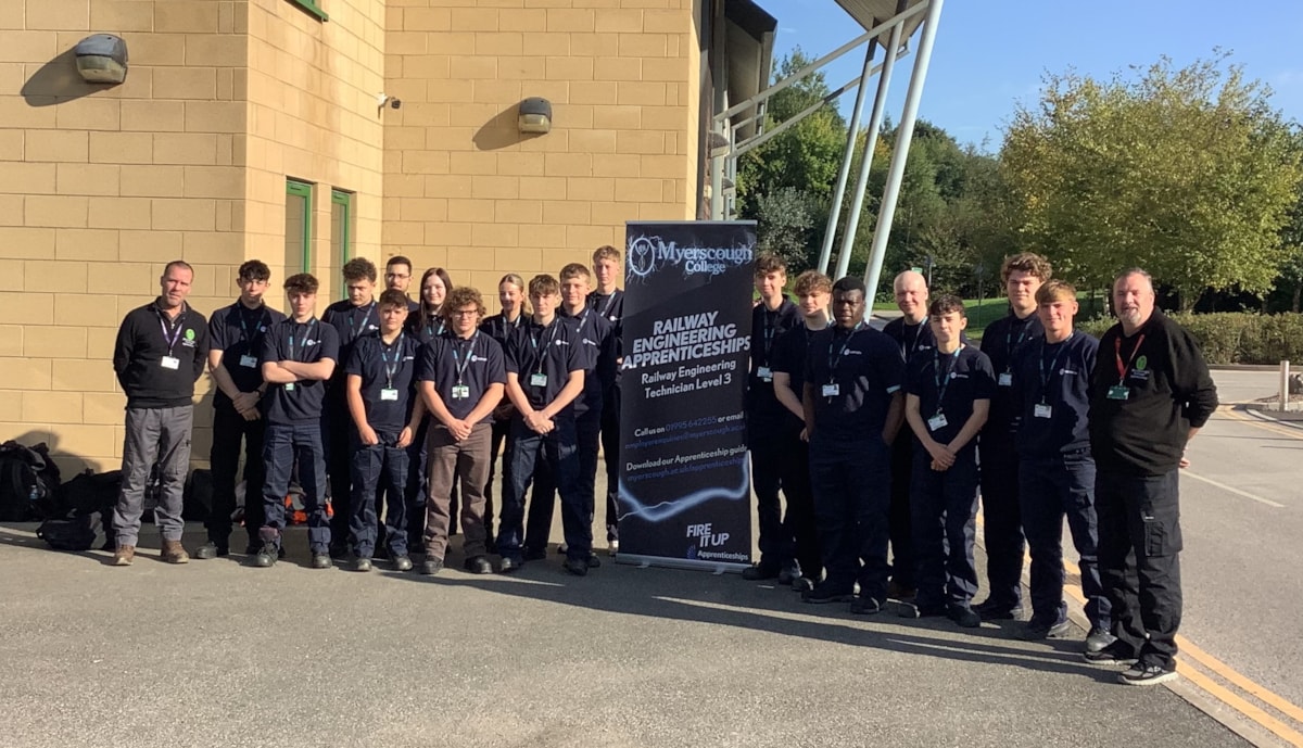 Image shows engineering apprentices at Northern