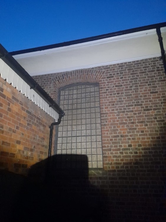 Filey window after restoration: Filey window after restoration