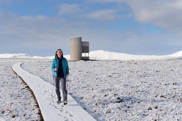 The observation tower at Forsinard Flows National Nature Reserve - credit Lorne Gill-SNH