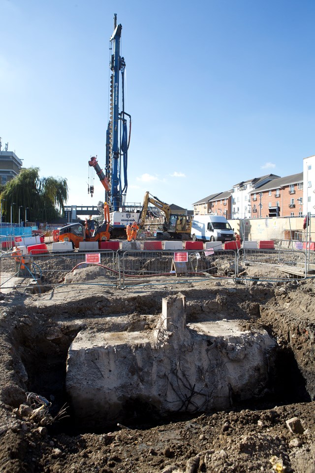 Abbey Wood Station works October 2015 209830