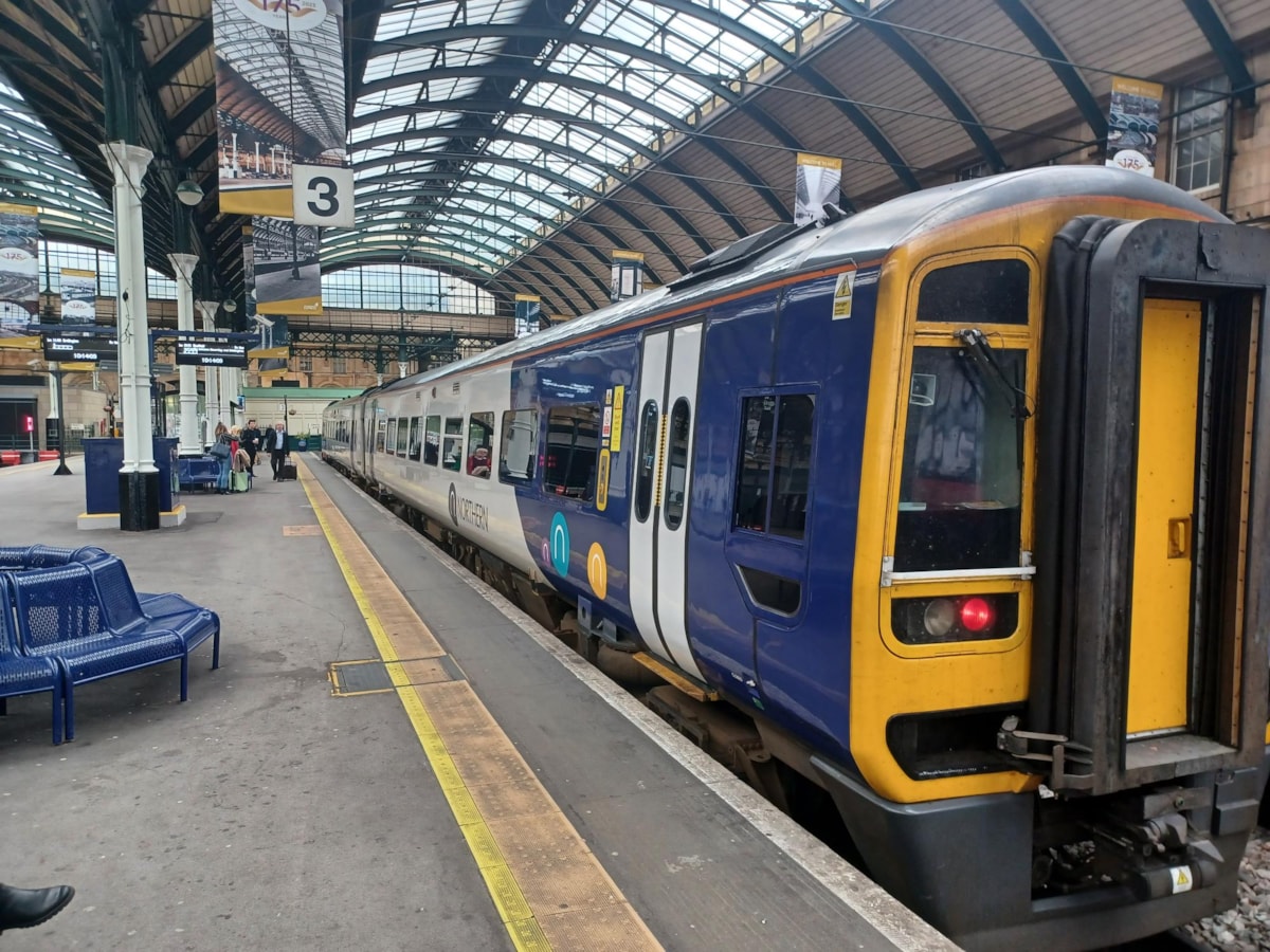 Image shows Northern train at Hull station