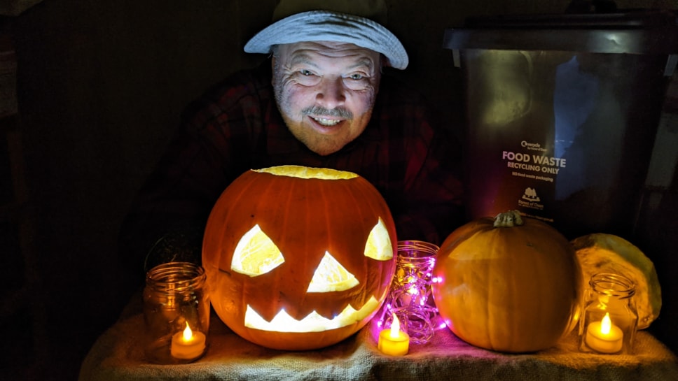 Cllr Andy Moore - Halloween pumpkins