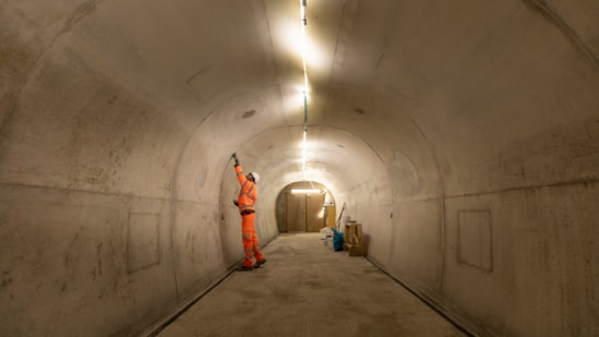 Cross passage construction complete on HS2’s Northolt Tunnel in London: Northolt Tunel cross passage completed
