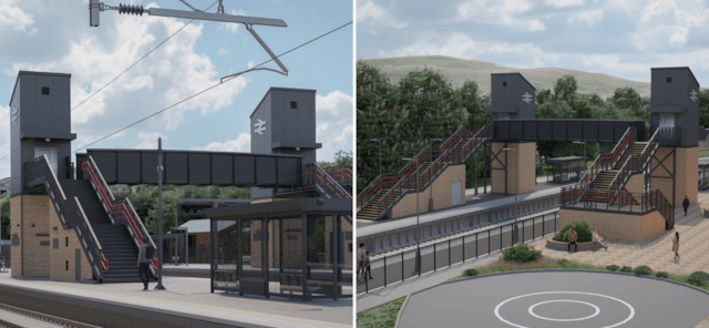 Public consultation on proposed rail upgrades between Standedge and Gledholt (Huddersfield) extended: Marsden and Slaithwaite stations CGIs