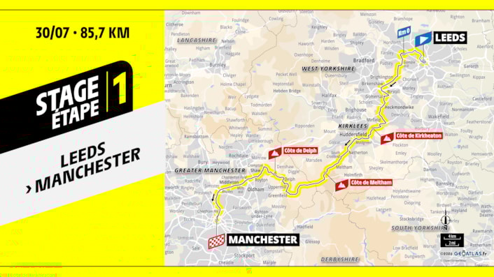 Grand Départ route will put Leeds communities in sporting spotlight: Stage 1 map