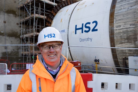 HS2 CEO Mark Thurston with Dorothy