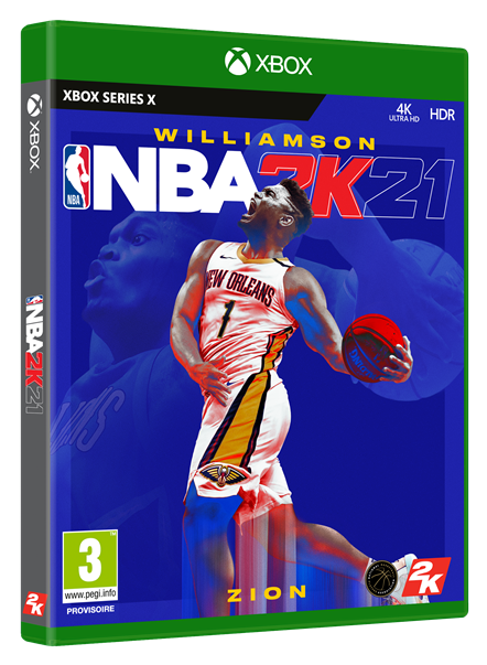 NBA 2K21 Packaging Zion Williamson Xbox One Series X (3D)