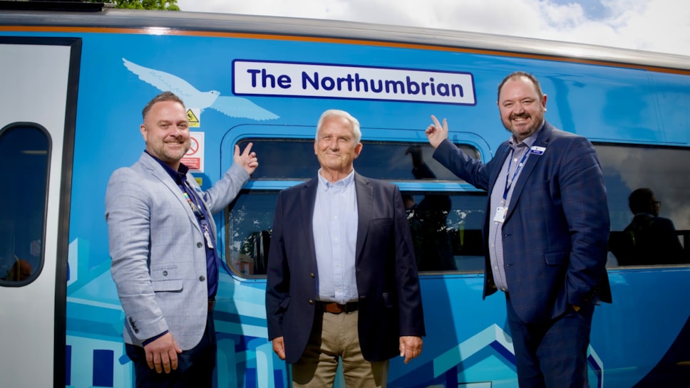 An image of The Northumbrian train